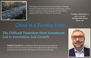 Lecture on China by Fabrizio Zilibotti