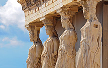 Ancient engraved columns