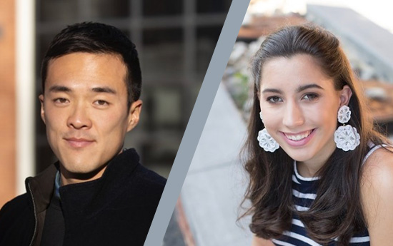 Headshots of Seth Bae and Raquel Ruiter