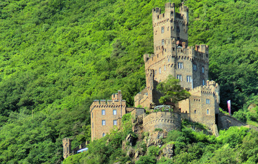 A castle along the Middle Rhines river