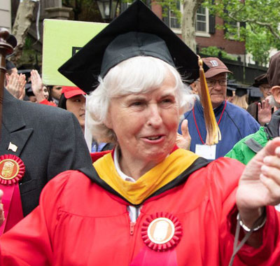 Barbara Langworthy at Brown Procession